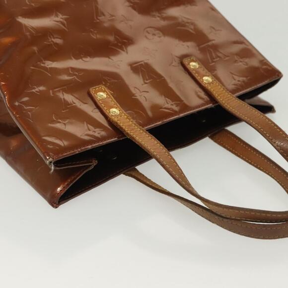 LOUIS VUITTON Monogram Vernis Reade MM Hand Bag Bronze M91143 - Picture 7 of 13